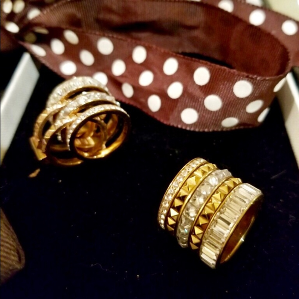 Henri Bendel Puzzle Ring in Rose Gold